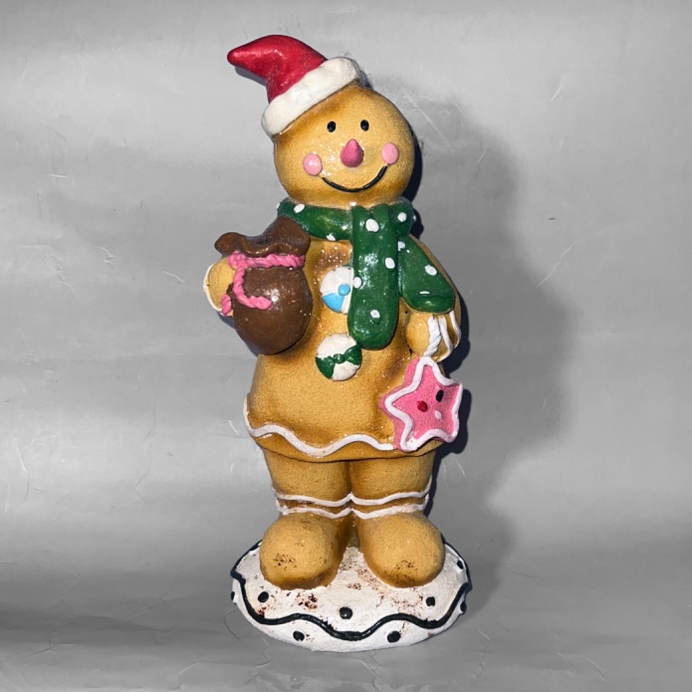 Snowy Ginger Bread Man Decoration